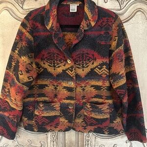 Aztec Indian print Wool Jacket - NTCO Nomadic Traders - L